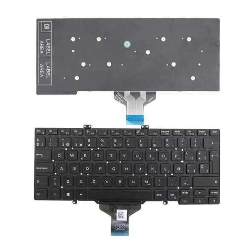 Teclado para portátil dell latitude 7400 negro intro grande