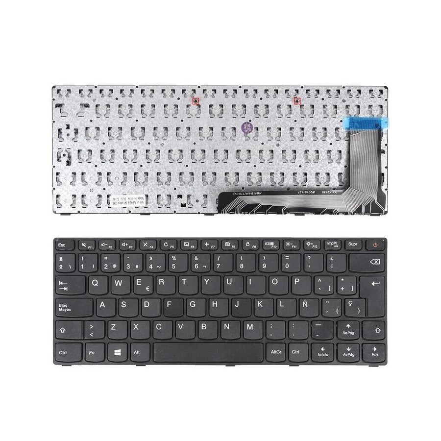 Teclado para portátil lenovo ideapad 110 14isk negro