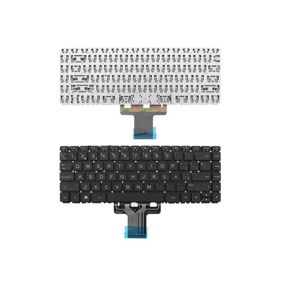 Teclado para portátil hp 14 cd0000 14 ce0000 14 cf0000 14 ck0000 14 cm0000 negro