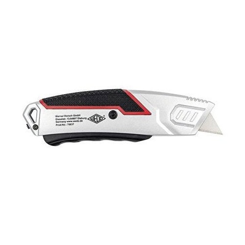Wedo 78 837 negro, rojo, plata cúter de cuchillas intercambiables