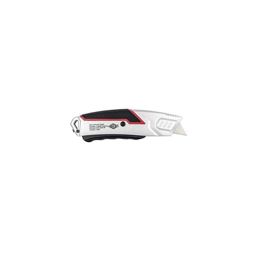 Wedo 78 837 negro, rojo, plata cúter de cuchillas intercambiables