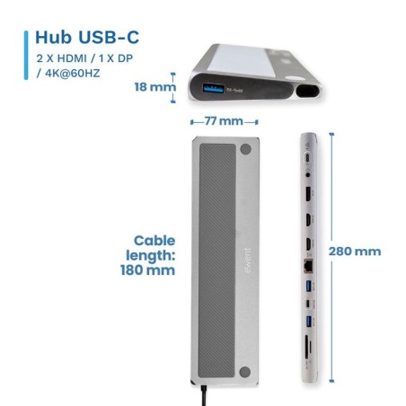 Ewent ew1150 dock multipuerto 12 en 1