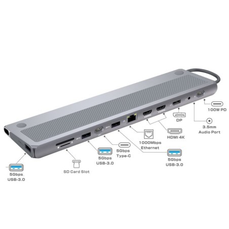 Ewent ew1150 dock multipuerto 12 en 1