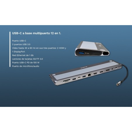 Ewent ew1150 dock multipuerto 12 en 1