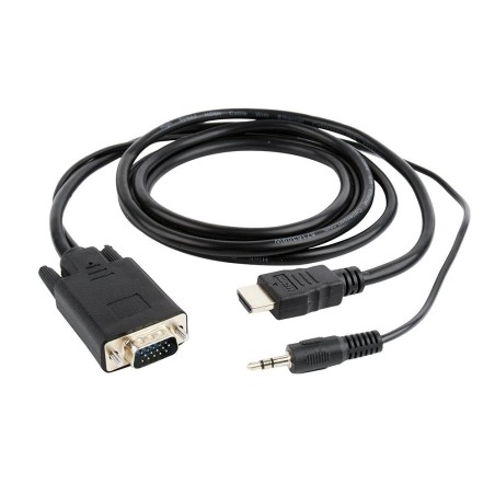 Gembird cable hdmi a vga con audio m/m 3m negro