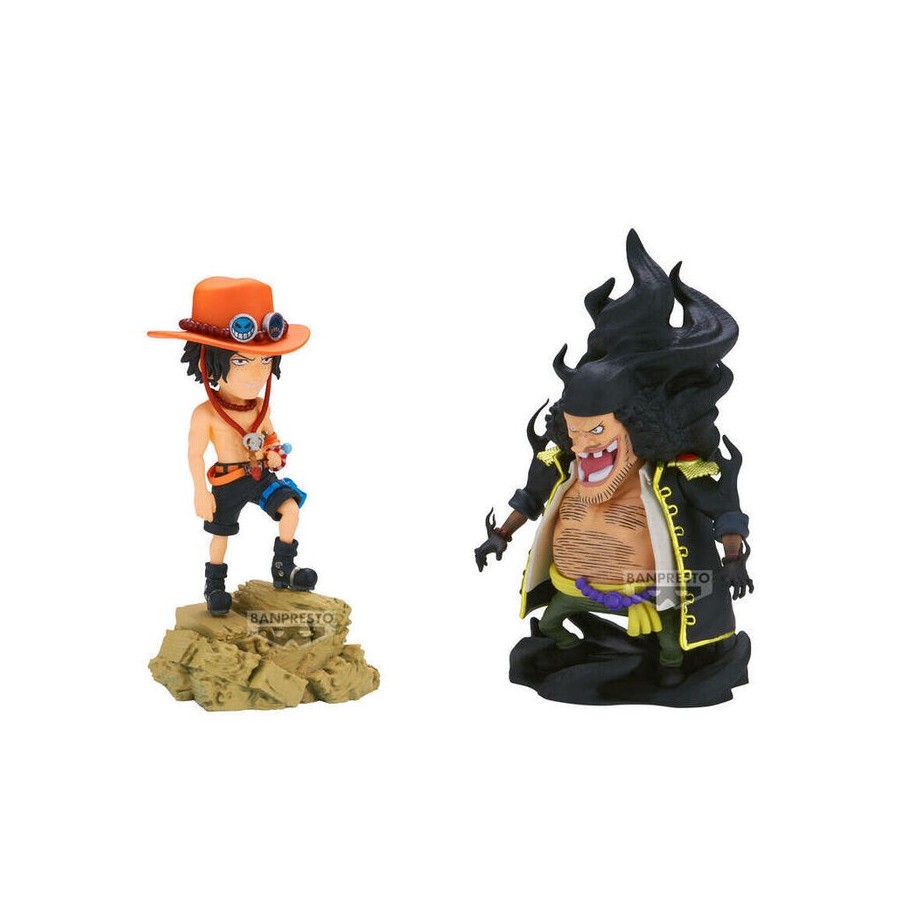 Figura portgas d.ace vs marshall.d.teach log stories one piece 8cm