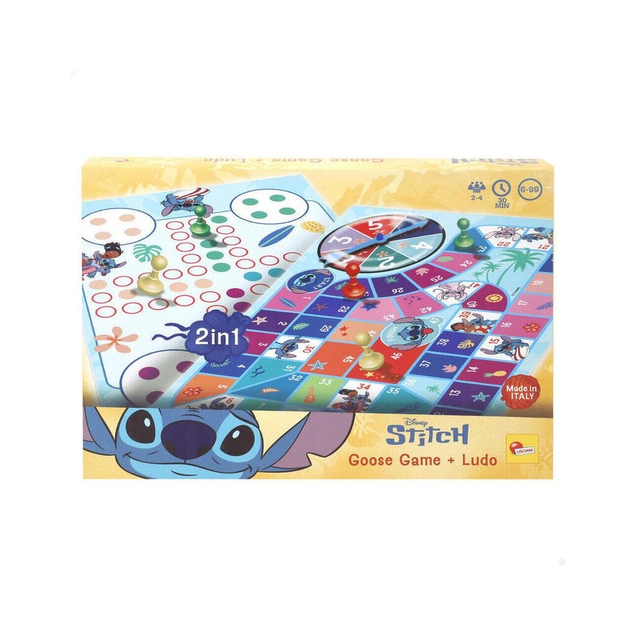 Juego parchis y oca stitch disney
