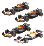 Blister 4 coches f1 red bull metal