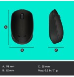 Logitech m171 ratón inalámbrico negro 910-004424
