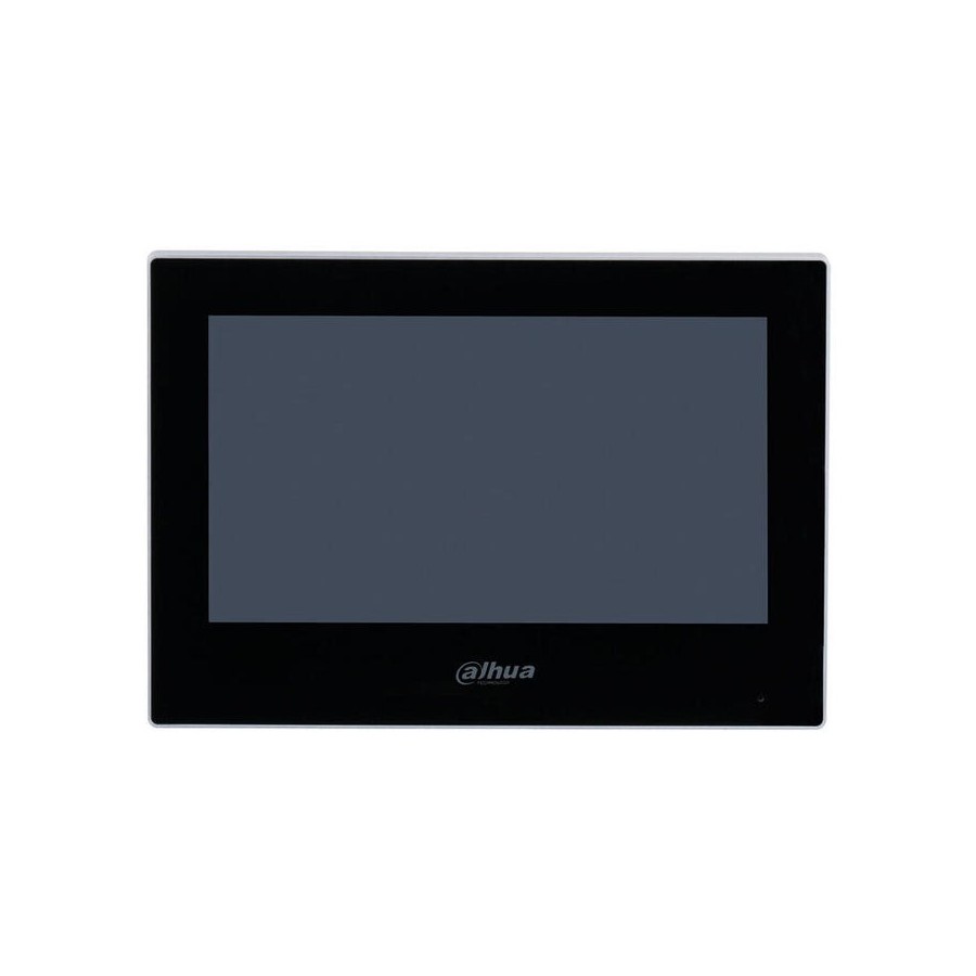 Dahua vth2622g-w monitor interior 7" de superficie para videoportero ip wifi / 2-hilos 6e 1s alarma negro