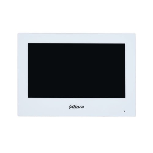 Dahua vth2622gw-w monitor interior 7" de superficie para videoportero ip wifi / 2-hilos 6e 1s alarma blanco