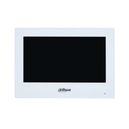 Dahua vth2622gw-w monitor interior 7" de superficie para videoportero ip wifi / 2-hilos 6e 1s alarma blanco