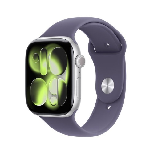 Apple watch s11 aluminium cellular 46mm silber (sportarmband nebelviolett) s m
