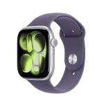 Apple watch s11 aluminium cellular 46mm silber (sportarmband nebelviolett) s m