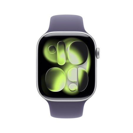 Apple watch s11 aluminium cellular 46mm silber (sportarmband nebelviolett) s m