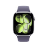 Apple watch s11 aluminium cellular 46mm silber (sportarmband nebelviolett) s m