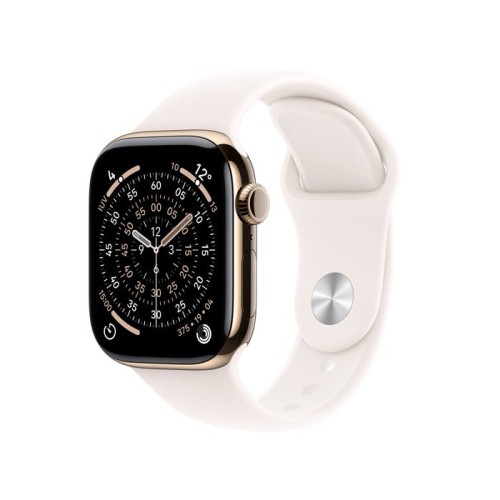 Apple watch s11 titan gold cellular 42mm (sportarmband blassrosa) m l