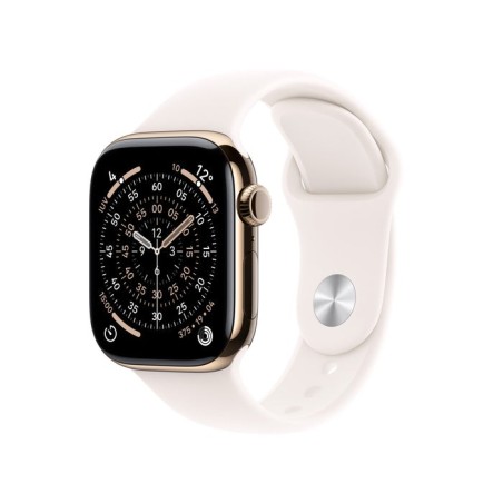 Apple watch s11 titan gold cellular 42mm (sportarmband blassrosa) m l