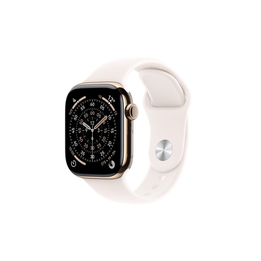 Apple watch s11 titan gold cellular 46mm (sportarmband blassrosa) s m