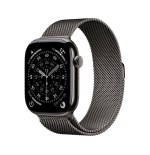 Apple watch s11 titan schiefer cellular 46mm (milanaise armband schiefer) s m