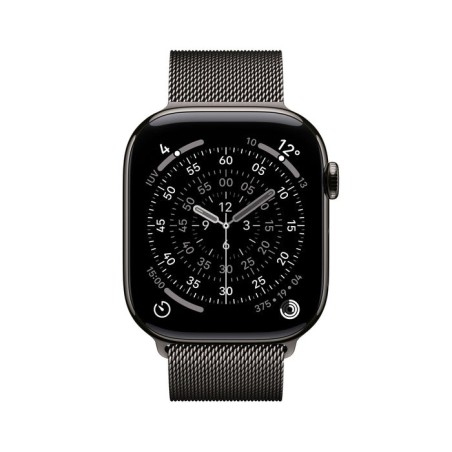 Apple watch s11 titan schiefer cellular 46mm (milanaise armband schiefer) s m