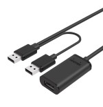Unitek cable usb 2.0 active extension, 20m, y-279