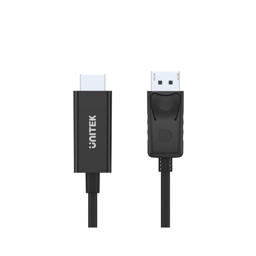 Unitek cable displayport - hdmi 1.80m negro y-5118ca