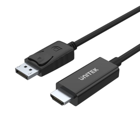 Unitek cable displayport - hdmi 1.80m negro y-5118ca