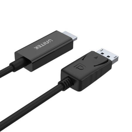 Unitek cable displayport - hdmi 1.80m negro y-5118ca