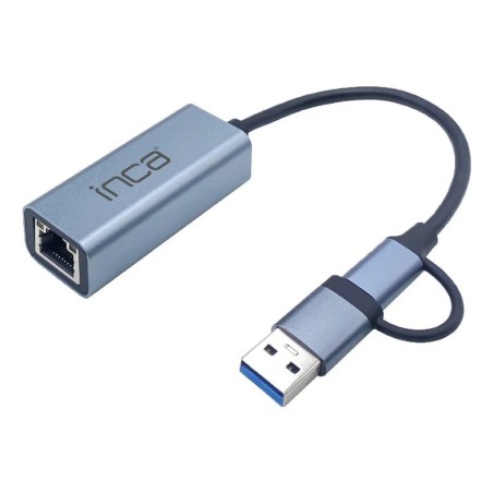 Inca adaptador iutp-01tx ethernet  usb und typ c anschluss