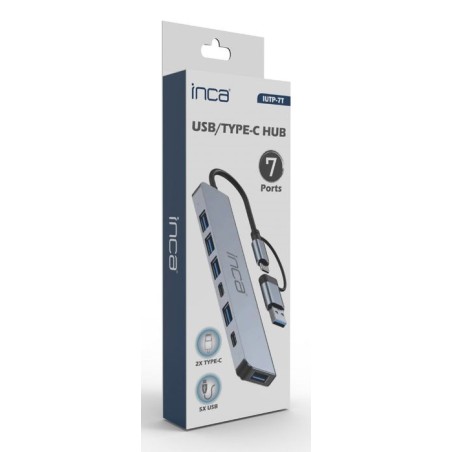 Inca adaptador iutp-7t usb c a 5gbit s