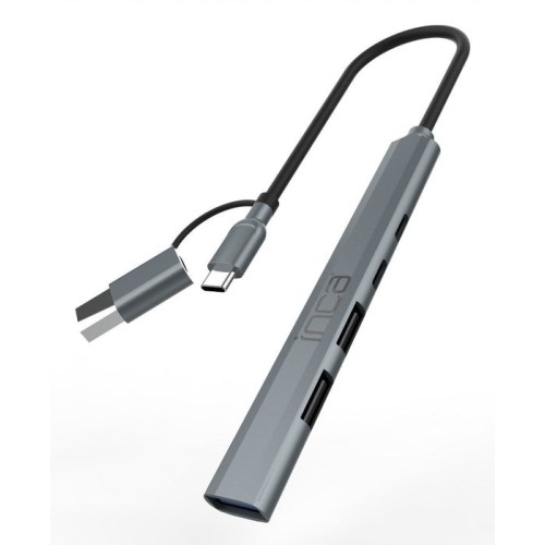 Inca adaptador iutp-06tx usb c a usb 3.0 2.0 + typ-c, 100w