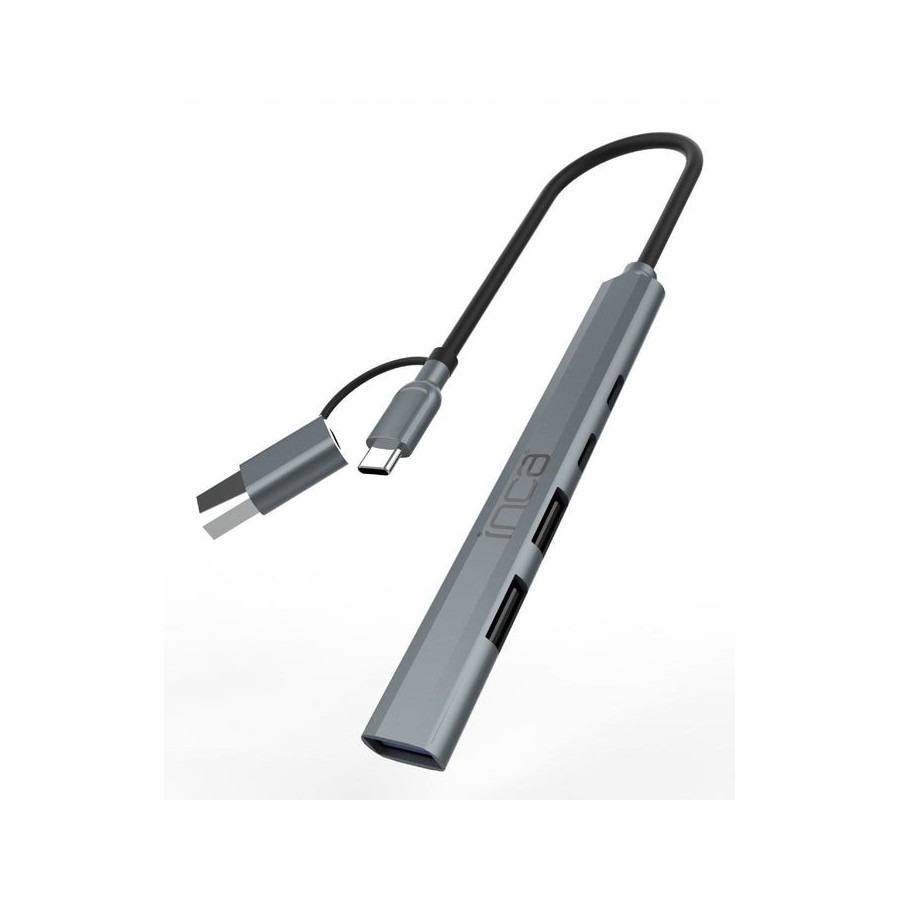Inca adaptador iutp-06tx usb c a usb 3.0 2.0 + typ-c, 100w