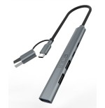 Inca adaptador iutp-06tx usb c a usb 3.0 2.0 + typ-c, 100w