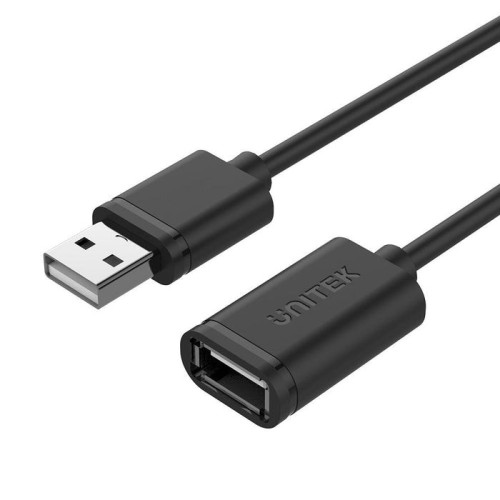 Unitek y-c447gbk cable usb extensión 0.5m 2.0 black