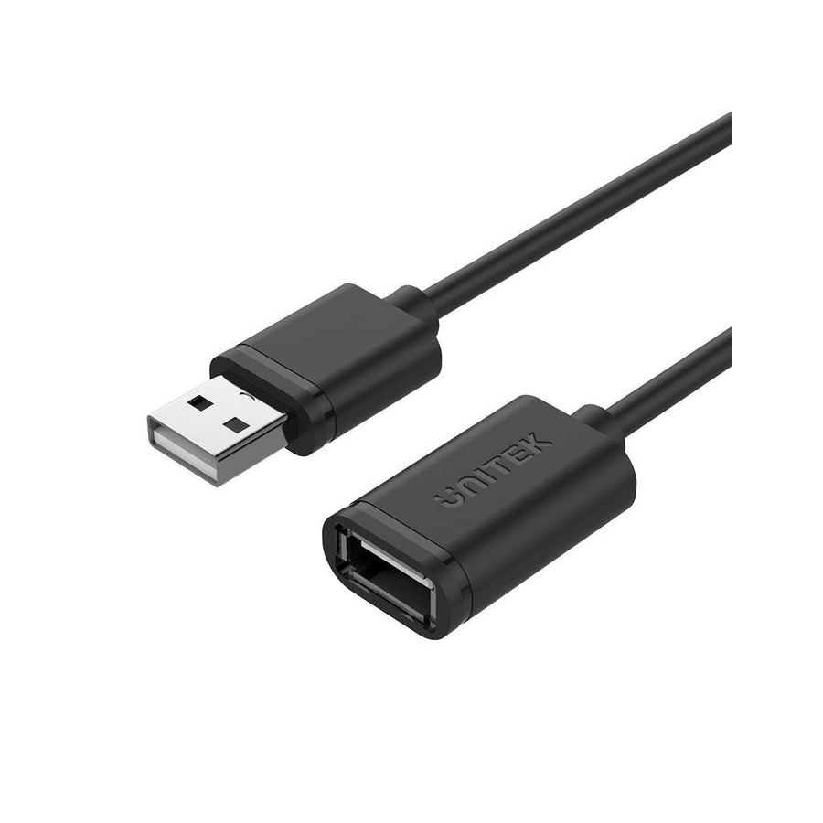 Unitek y-c447gbk cable usb extensión 0.5m 2.0 black