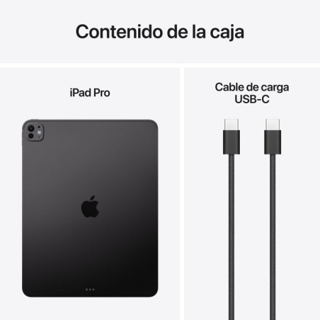 Apple ipad pro m5 wi-fi 2tb with standard glass space negro