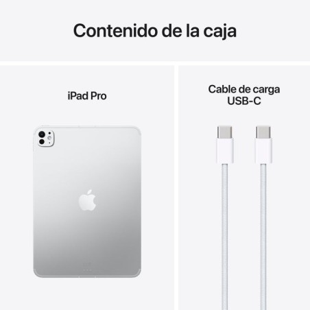 Apple ipad pro m5 silber, 2tb ssd, standardglas, me6a4ty a