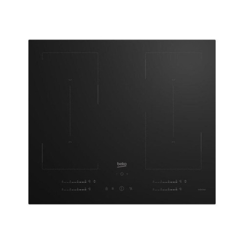 Beko hii64720quf2t hob, induction, width 59cm, 4 cooking zones, touch control, black