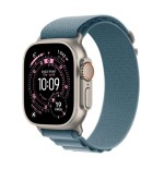 Watch ultra 3 gps + cellular 49mm koperta 49 mm z tytanu w kolorze naturalnym opaska alpine w kolorze jasnoazulm - rozmiar s