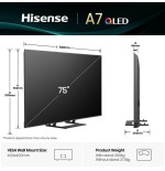 Televisor hisense 75a7kq 75" uhd qled smart tv hdr10+