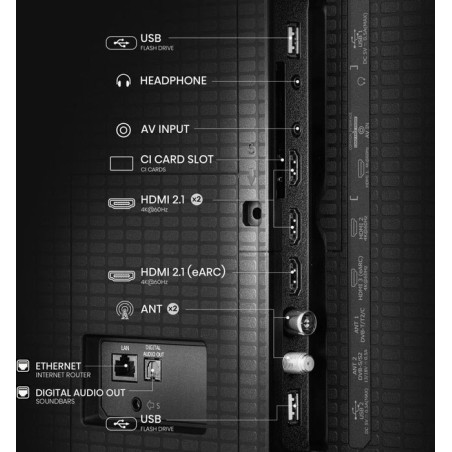 Televisor hisense 75a7kq 75" uhd qled smart tv hdr10+