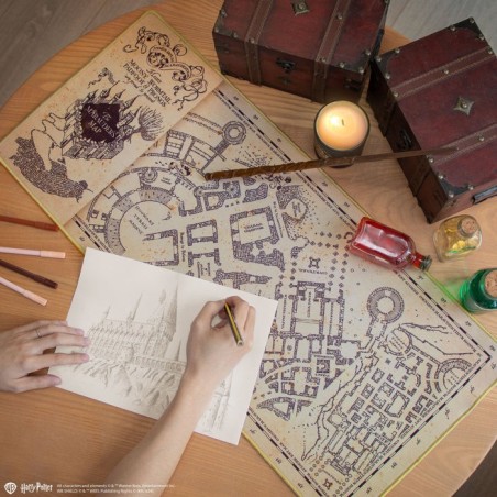 Alfombrilla de escritorio del mapa del merodeador (harry potter)