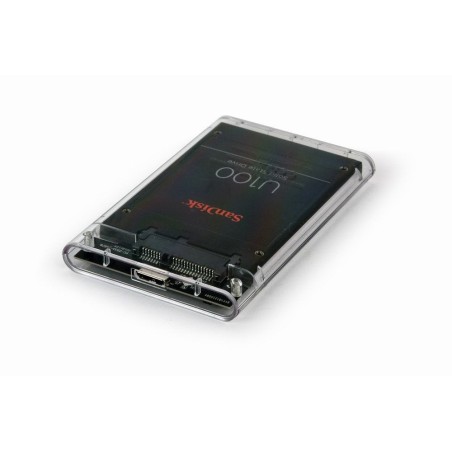 Gembird caja externa usb 3.0 para disco duro 2.5'' plastico transparente ee2-u3s9-6