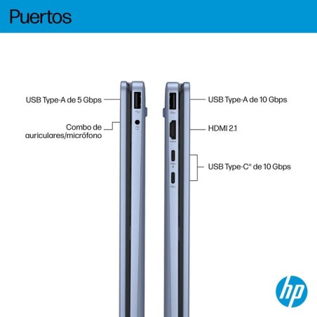 Portátil convertible hp omnibook 5 flip 14-fp0044ns intel core 5-120u 16gb 1tb ssd 14' táctil win11