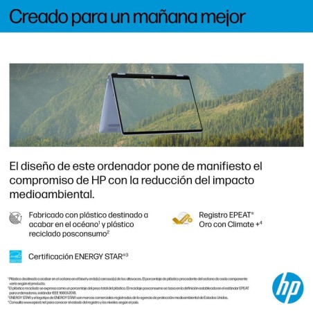 Portátil convertible hp omnibook 5 flip 14-fp0044ns intel core 5-120u 16gb 1tb ssd 14' táctil win11