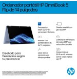 Portátil convertible hp omnibook 5 flip 14-fp0044ns intel core 5-120u 16gb 1tb ssd 14' táctil win11