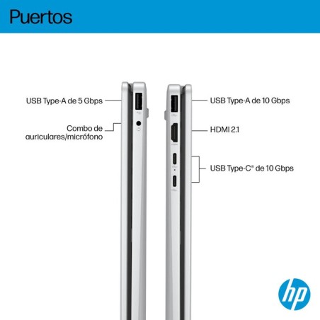 Portátil convertible hp omnibook 5 flip 14-fp0045ns intel core 7-150u 16gb 1tb ssd 14' táctil win11