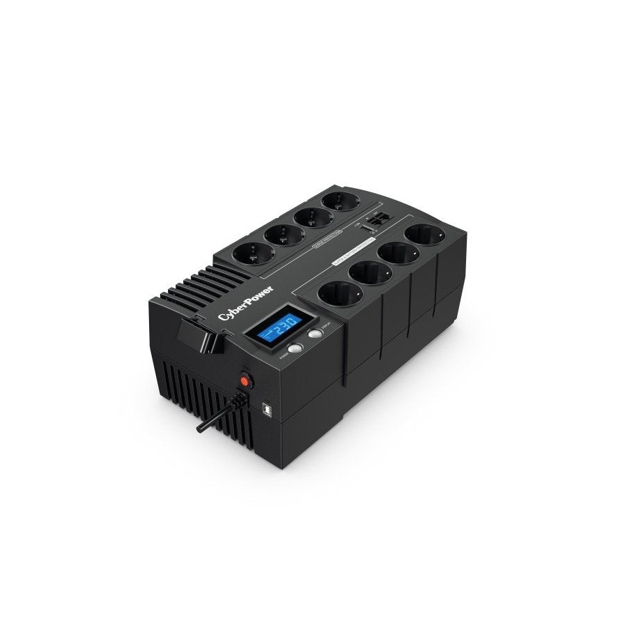 Sai línea interactiva cyberpower br700elcd 700va-420w 8 salidas formato bloque