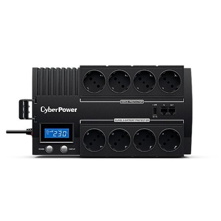 Sai línea interactiva cyberpower br700elcd 700va-420w 8 salidas formato bloque